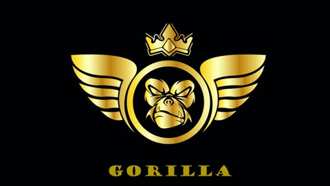 gorilla logo animation for e sport