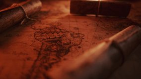 Close up of a old vintage map with countries and continents. Retro style. Concept of geography or global history and cartography. - Powered by Shutterstock - Get 15% off with code: PIKWIZARD15