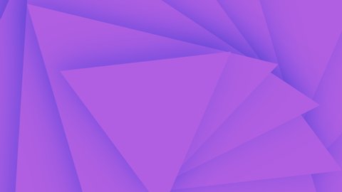 Triangle over a purple backdrop. Animated purple and dark purple geometric pattern. Abstract modern background with triangle in bright purple colors, looped animation. Seamless loop.4K, UHD, Ultra HD