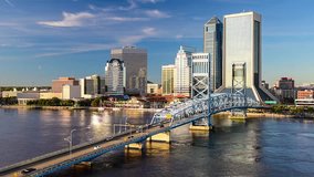 Jacksonville, Florida, USA downtown skyline.