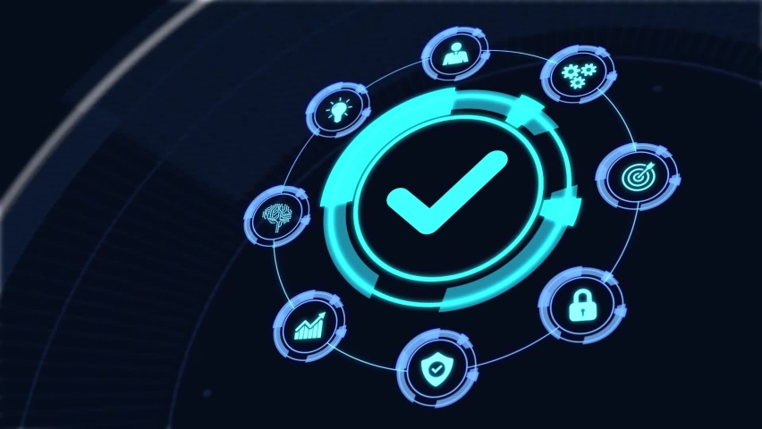 Standard quality control. Certification. Business, technology, internet and networking concept. 