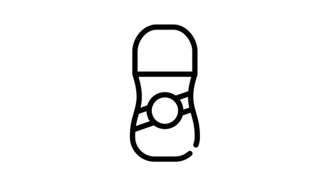 antiperspirant bottle black icon animation