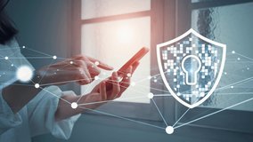 Cyber security concept. Encryption. Data protection. Anti virus software. Communication network. - Powered by Shutterstock - Get 15% off with code: PIKWIZARD15