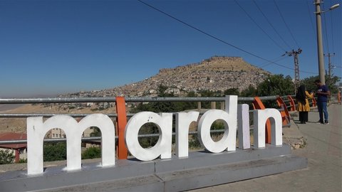 Mardin, Turkey - 15th of June 2021: 4K Mardin landmark and view on the city
