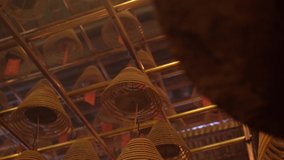 Man Mo Temple Roof Coils. High quality video