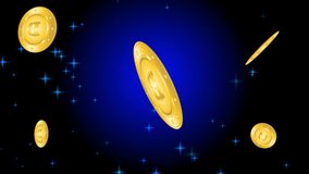 Bitcoin flying effect on dark background - Powered by Shutterstock - Get 15% off with code: PIKWIZARD15