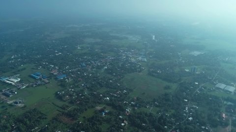 helicam view arial photography taken in kerala india