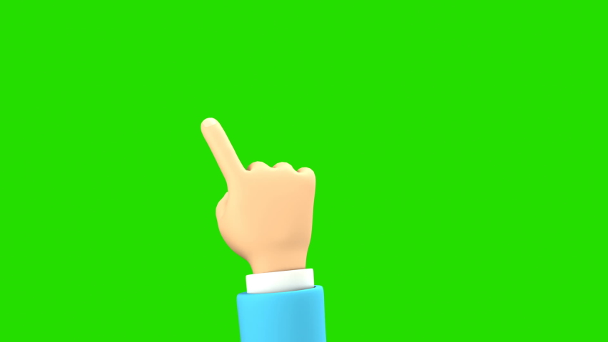 3d animation of hand touching, clicking, tapping, sliding, dragging and swiping on chroma key green screen background for Using touchscreen, smartphone, taplet. | Shutterstock HD Video #1080229412