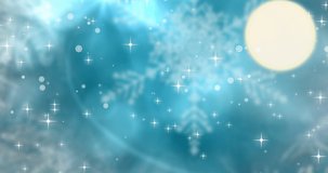 Animation of merry christmas and happy new year text over winter landscape. christmas, winter, tradition and celebration concept digitally generated video.