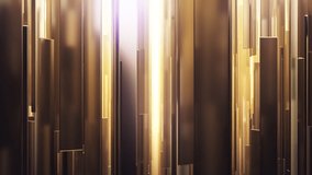Shiny golden plates reflecting warm light. 3D Render - Powered by Shutterstock - Get 15% off with code: PIKWIZARD15