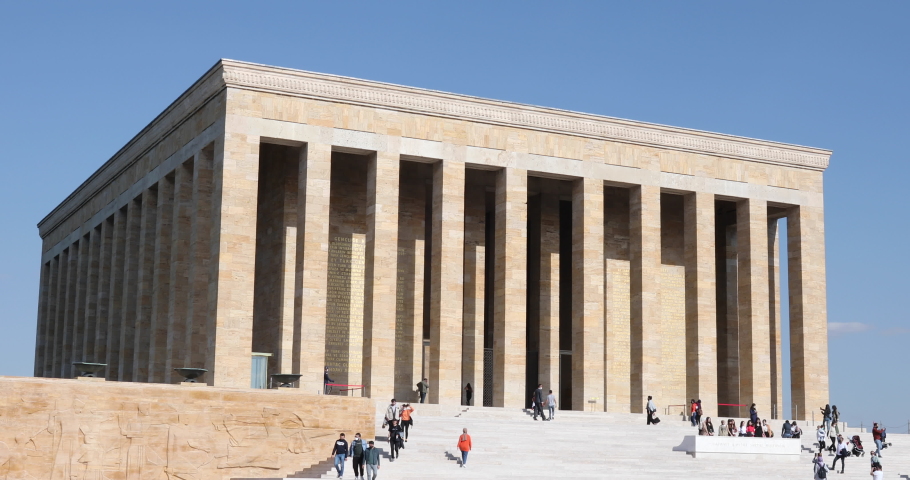 Anıtkabir  panoramic view at ankara turkey