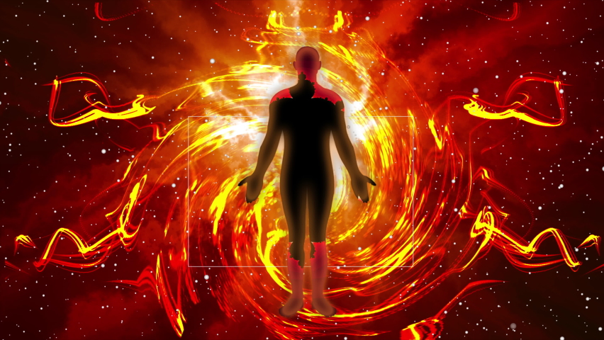 The healing energy of life and the radiant energy of the human body | Shutterstock HD Video #1080300749