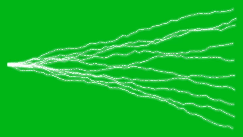 Electric discharge motion graphics with green screen background Royalty-Free Stock Footage #1080309107