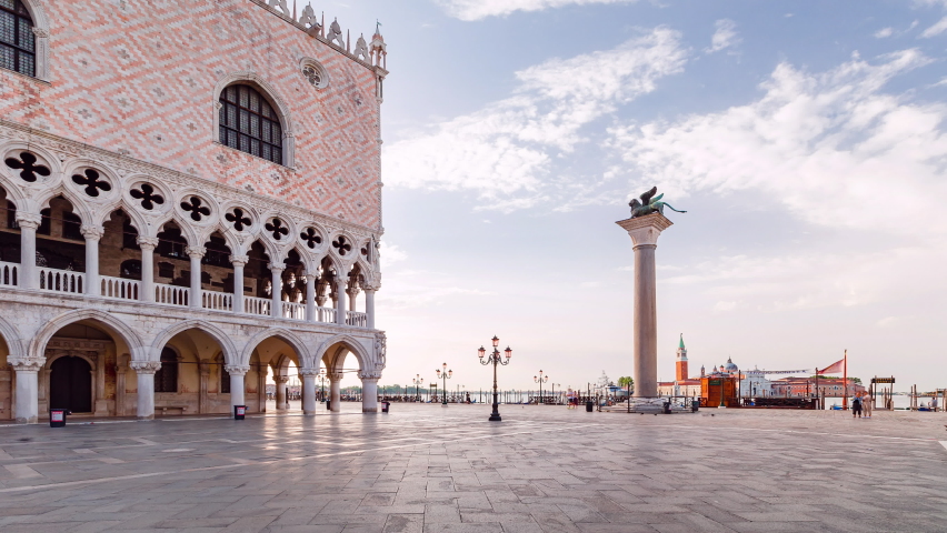 Day Time Lapse of Piazza San Marco, Venice, Italy