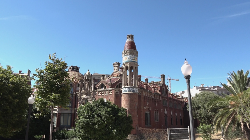 Hospital of the Holy Cross and Saint Paul (de la Santa Creu i Sant Pau) in Barcelona, Spain