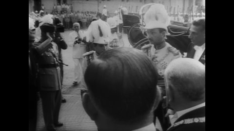 CIRCA 1953 - The young Faisal II ascends to the throne in Iraq.