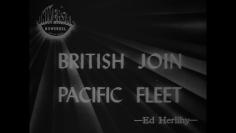 CIRCA 1945 - British ships and aircrafts join the US Navy 3rd fleet as it heads for Tokyo.