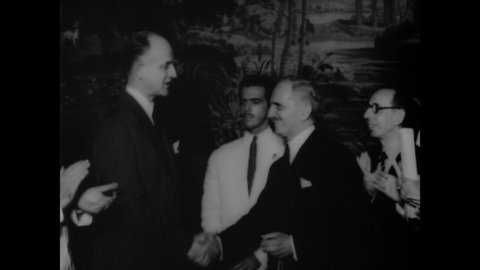 CIRCA 1942 - Under Secretary of State Sumner Welles is honored by the University of Brazil in Rio de Janeiro.