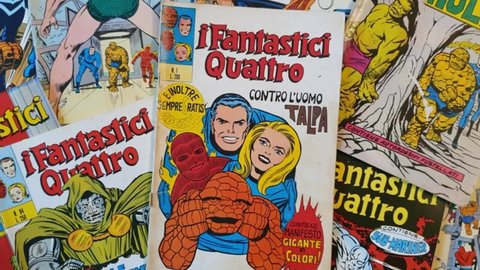 Italy - 1970-1975: first edition of Marvel comic books, covers of Fantastic 4