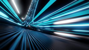 Energetic rush of digital data stream through dark cyber space. Abstract technology background in 3d animation - Powered by Shutterstock - Get 15% off with code: PIKWIZARD15