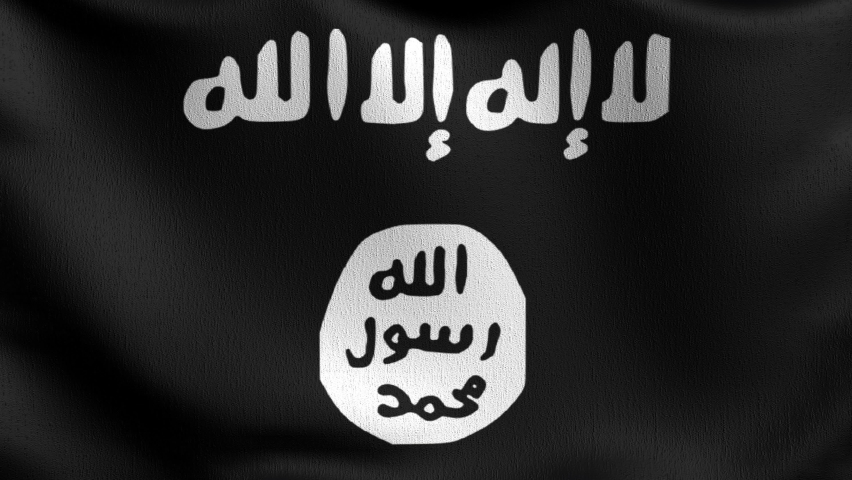 Isis Flag Blowing in the Stock Footage Video (100% Royalty-free ...