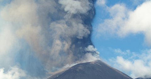 Volcanic gas of Mount Etna