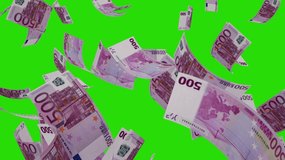 3D Euro notes Falling On Green screen. You can key out (remove)  the background and replace with a custom one
 - Powered by Shutterstock - Get 15% off with code: PIKWIZARD15