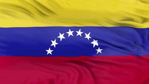 Venezuela flag is waving 3D animation. Venezuela flag waving in the wind. National flag of Venezuela. flag seamless loop animation.