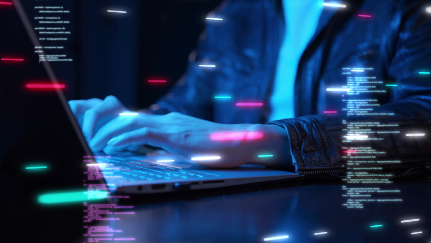 Business man computer hand typing keyboard futuristic VPN cyber security coding GameFi NFT decentralized devpos, business online network crypto blockchain digital world metaverse technology  | Shutterstock HD Video #1080475787