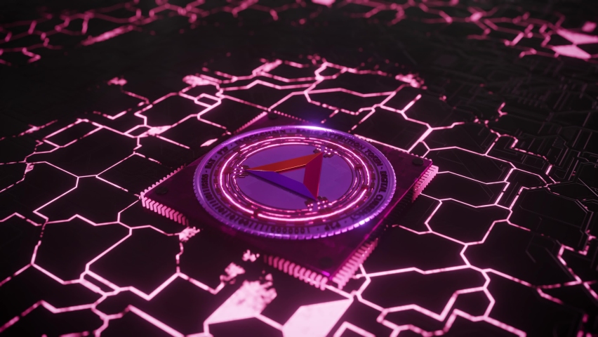 Basic Attention Token BAT cryptocurrency blockchain digital advertising platform brave crypto network 4K futuristic art 3D