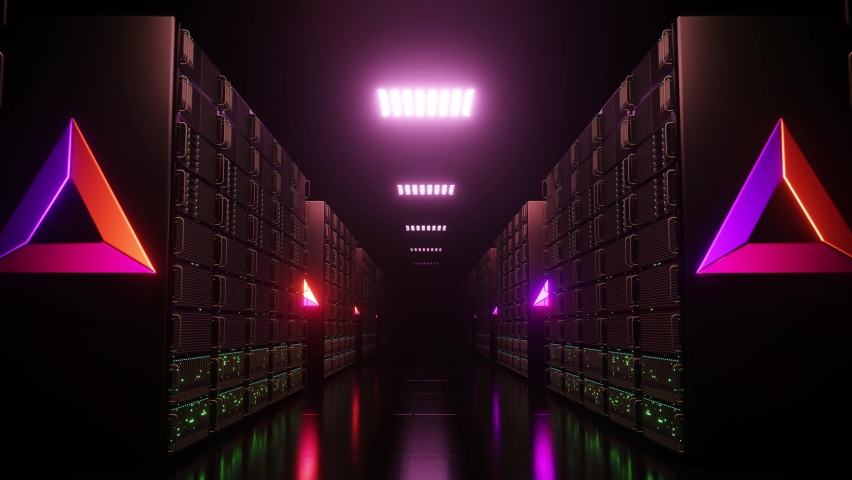 Digital currency Basic Attention Token BAT crypto virtual world 3D render 4k animation connecting users and creators