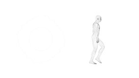 Animation of digital human walking on white background. science and digital interface concept digitally generated video. - Powered by Shutterstock - Get 15% off with code: PIKWIZARD15