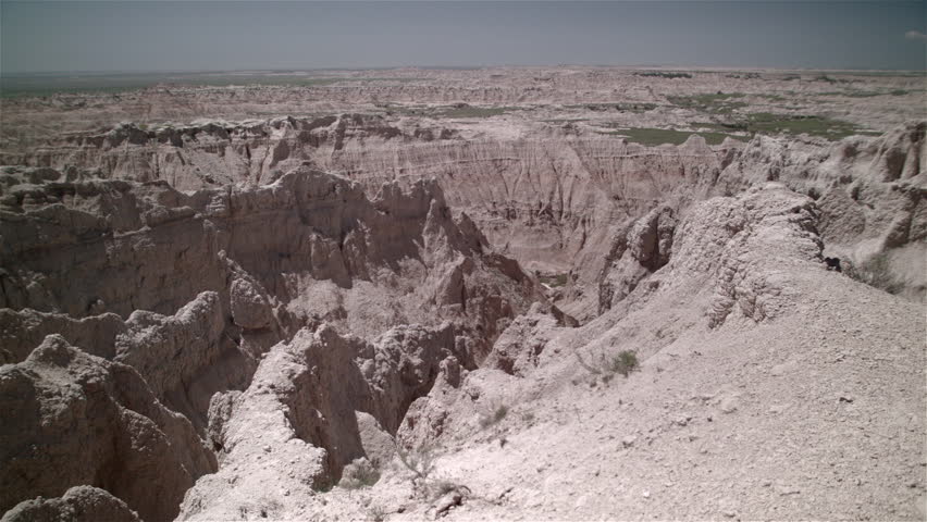 The Badlands of South Dakota - Moving Shot