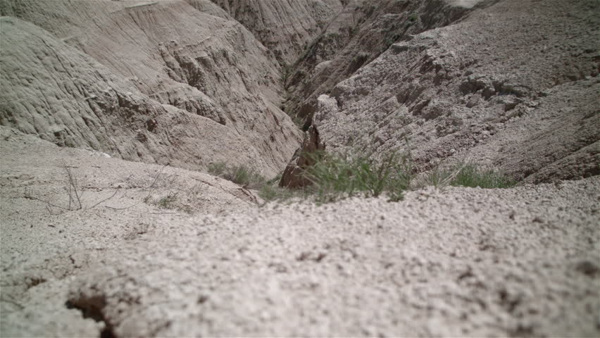 The Badlands of South Dakota - Moving Shot