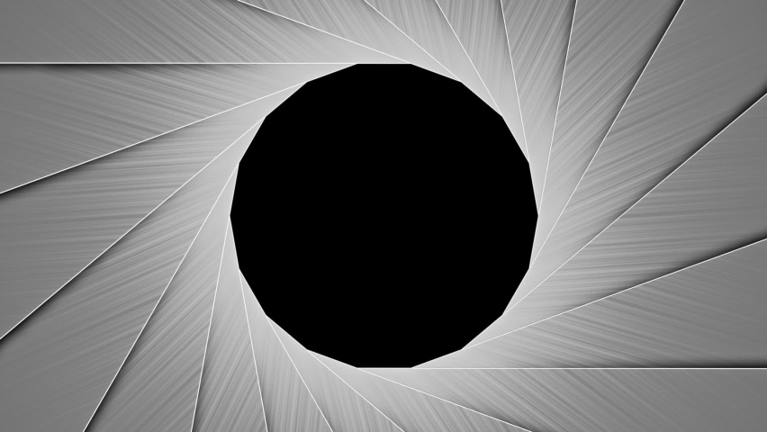 Camera Shutter 4 video in 1 x 3 sec Alpha Channel