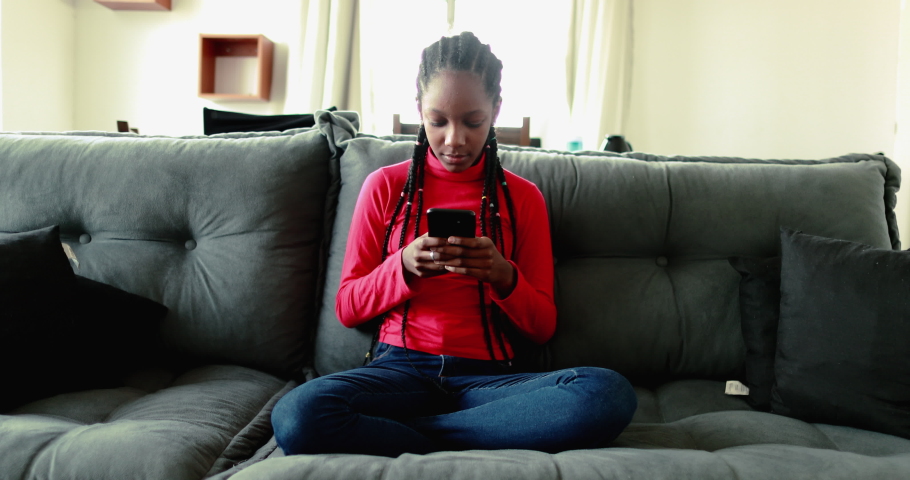 Upset young throwing cellphone away quitting social media