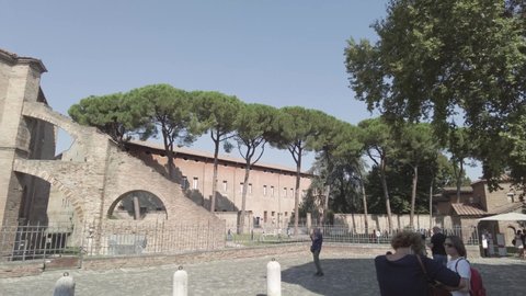 Ravenna, September 2021:Panoramic View at the Basilica San Vitale of Ravenna, Italy, on September 2021 in Ravenna, Italy