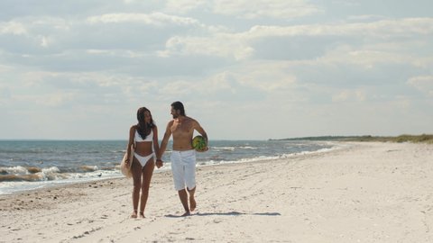 Romantic Couple Beach Summer Vacation