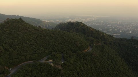 Aerial drone footage margalla hills national park, Islamabad,Pakistan
