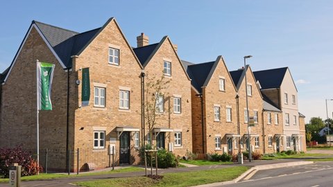 Bishop's Stortford, Hertfordshire. UK. October 11th 2021. New build Persimmon homes in the new Stortford Fields housing development