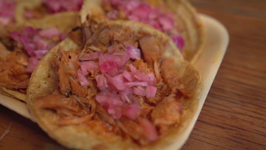 traditional mexican tacos - traditional food from mexico concept