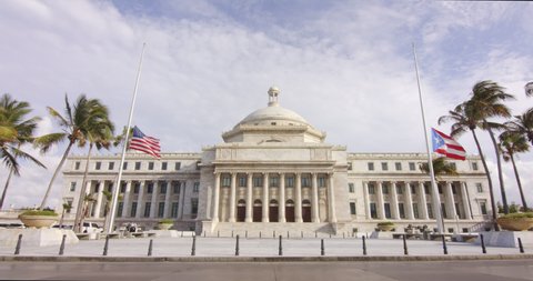 Static View on Puerto Rico Capitol Government Building in San Juan