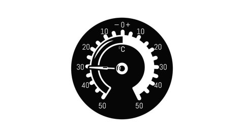 Barometer icon animation simple best object on white