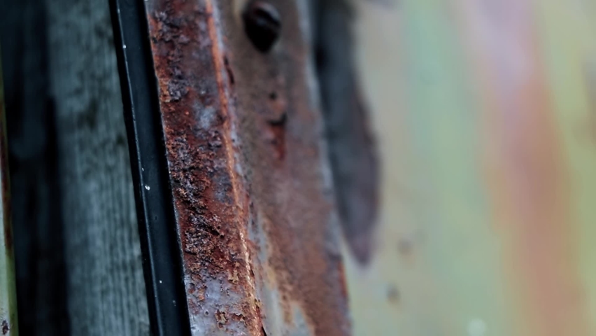 Rusty metal. Old rusty metal plate, an Object Video by Dyfrain