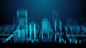 Smart city IOT Internet of things cloud computing device network technology - Conceptual 3D Animation Rendering - Powered by Shutterstock - Get 15% off with code: PIKWIZARD15