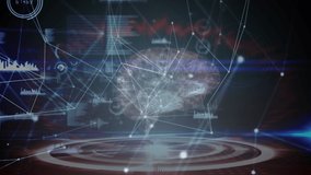 Animation of networks of connections over medical data processing with digital human brain. global medicine, connections, data processing and digital interface concept digitally generated video. - Powered by Shutterstock - Get 15% off with code: PIKWIZARD15