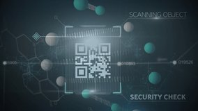 Animation of qr code over data processing. global digital security and identity, digital interface and data processing concept digitally generated video. - Powered by Shutterstock - Get 15% off with code: PIKWIZARD15