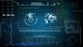 Animation of scope scanning over data processing on black background. global computing, data processing, connections and digital interface concept digitally generated video. - Powered by Shutterstock - Get 15% off with code: PIKWIZARD15