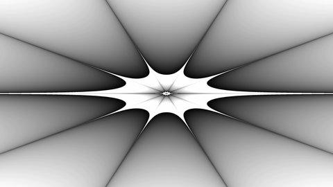 Black and White Optical Illusion Collapsing Geometric shapes Spiderweb Tunnel Abstract Art 4K Motion Background Animation Seamless loop