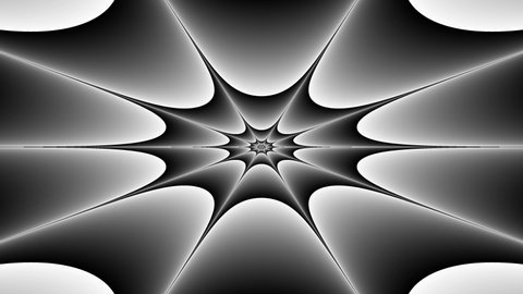 Black and White Optical Illusion Expanding Geometric shapes Spiderweb Tunnel Abstract Art 4K Motion Background Animation Seamless loop